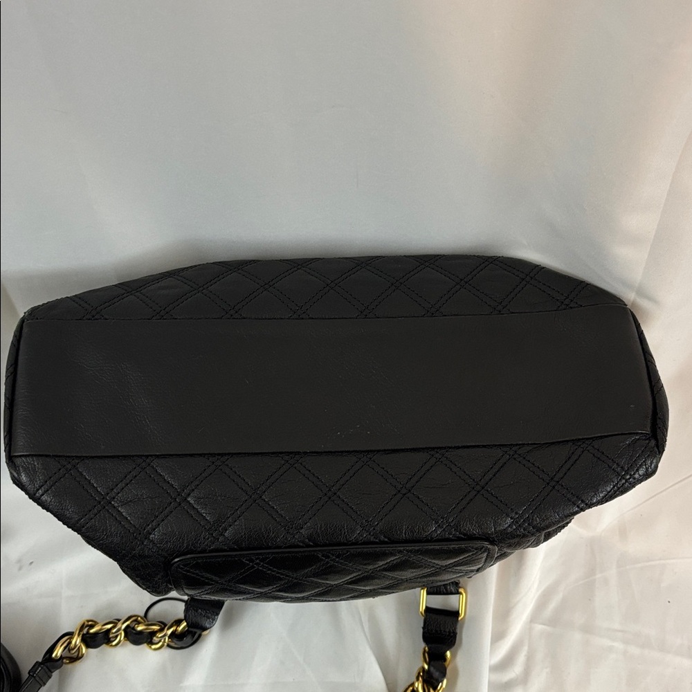 EUC Marc Jacobs Karlie Quilted Goatskin Black Leather Bag with Gold Accents… - Picture 7 of 10